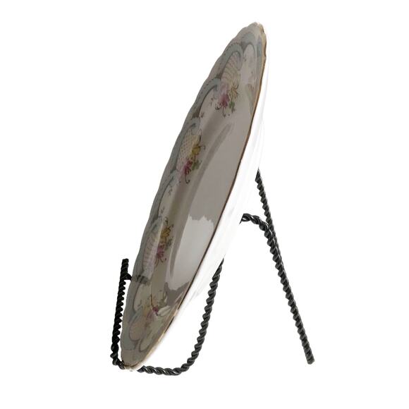 Vintage MCM Avalon Fine English Bone China Floral Dessert Plate Gold Trim C9048 - Picture 7 of 10